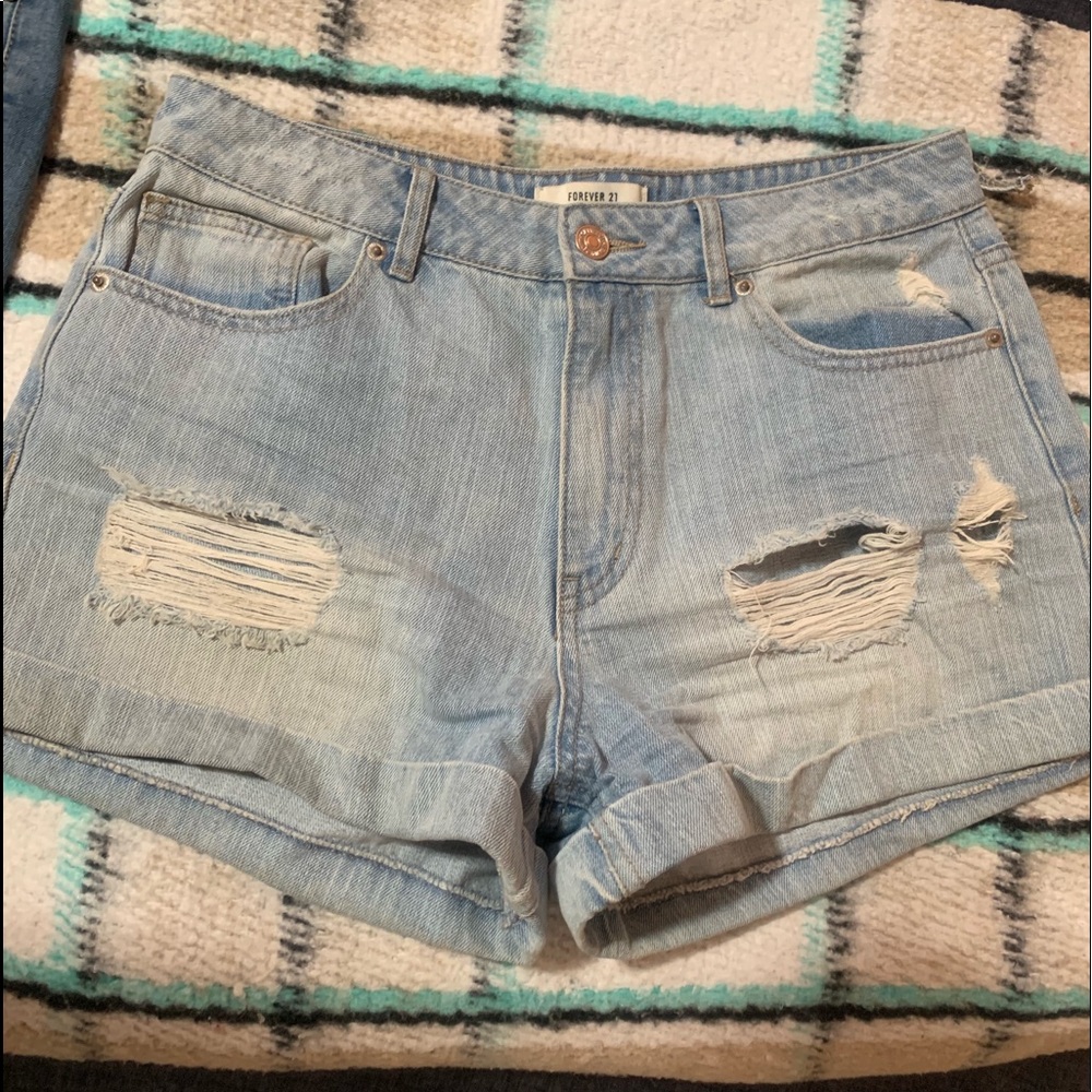 forever 21 ripped shorts